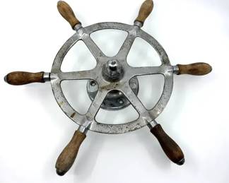 Vintage Maritime Boat Steering Wheel Mounting Base