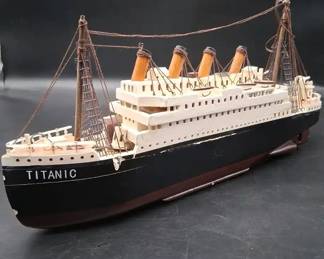 Vintage Titanic Model Ship