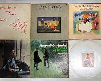6 Vinyl Records Folk Rock Cat Stevens More