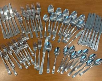 Vintage Retroneu Flatware Set 57 Pc