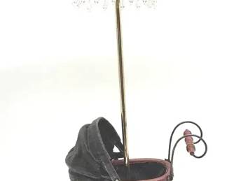 Vintage Style Miniature Doll Carriage Decorative Lamp