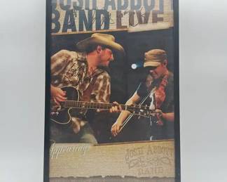 Signed Josh Abbott Band Framed Poster