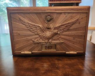 Vintage post office box door bank