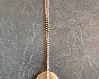 Ralph Waldo Emerson Pi Disc sterling neclace