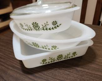 Glassware Milk Glass Casseroles