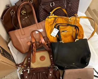 Kate Spade, Dooney  Bourke, Ralph Lauren, B. Makowsky