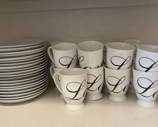 Love Cups  Plates