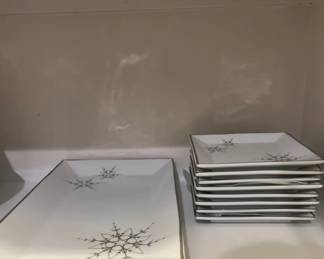 SilverToned Snowflake Set