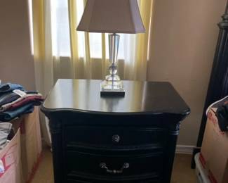 Nightstand and Lamp