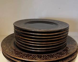 Black  Brown Flower Set