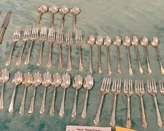 Sterling silver set Alvin Chased Romantique