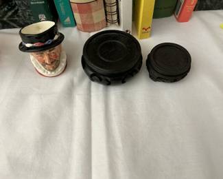 Toby creamer by Royal Doulton, various small Asian stands