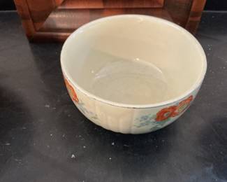 Hall’s mixing bowl orange poppy