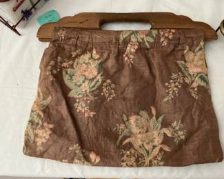 Vintage Polished cotton handmade purse