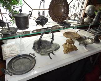 Also  just down from the attic to see the First light of day in about 40 years some Victorian Silver Plate athat needs your help!