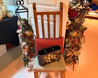 Beautiful Holiday Lanterns. one side Christmas, other Thanksgiving