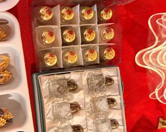 Two Sets of individual Salt and Peppers