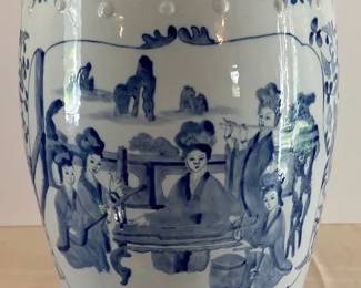 Oriental Porcelain Stool For Ladies
