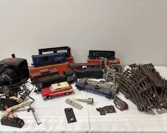 Vintage metal track Lionel Lines Toy Train set