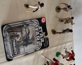 Vintage Collectible Star Wars And Sports Figurine