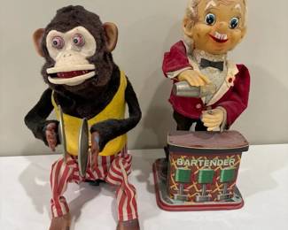 Vintage musical Jolly chimp clapping cymbal Monkey