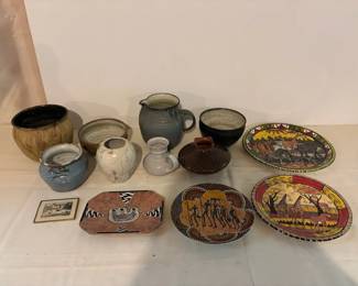 Collection Of Handcrafted Ceramic Pots