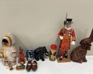 Collection of vintage decorative figures