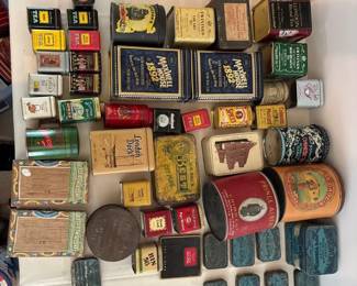 Vintage Empty Tea , spices Tobacco Boxes