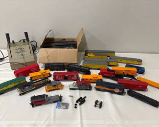 Vintage Union Pacific toy train set. Untested