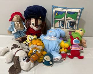 Collection of Retro 80s 90s stuffed toys