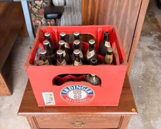 vintage Erdinger Weissbier (German wheat beer) bottle crate