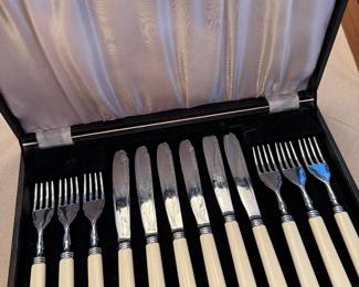 Antique Fish cutting set from England