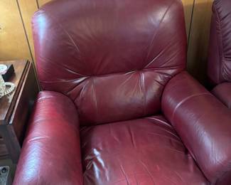 Leather recliner 