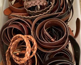 Men’s Name Brand Leather Belts..$1.00!!!