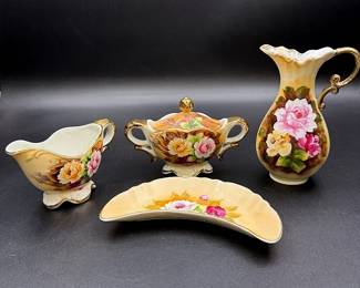 Lefton, Ucago, & Enesco Hand-Painted Japanese Porcelain Pieces