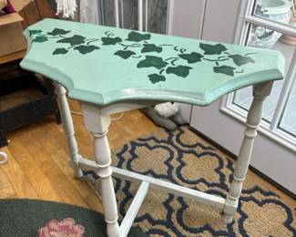 232 decorativepaintedwoodentable