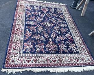 023 persianstylenavyfloralarearugwith