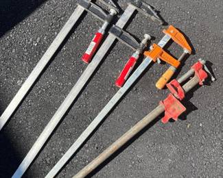 133 assortedbarclampsandpipeclamp