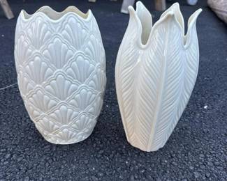 073 lenoxporcelainvasesleafandfeatherm