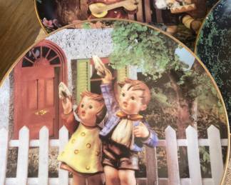 M.J. Hummel plate collection - Danbury Mint - we have 12 of these
