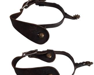 Vintage Western Korean Cowboy Riding Spurs Brass