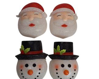 Vintage Melted Plastic Popcorn Porch Light Covers