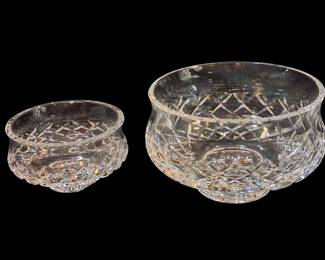 Waterford Cut Crystal Footed Bowl Set