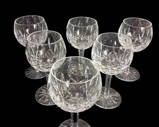 Waterford Crystal Wine Glasses Lismore Hock 