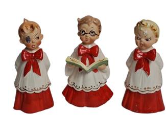1950s Josef Original Naughty Choir Boys Ceramic Figures