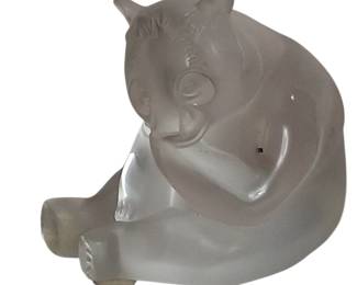 Lalique Crystal Panda Figure