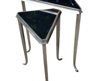 Post Modern Triangular Steel Nesting Tables