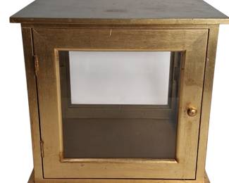 Italian Handmade Wood Glass Cabinet