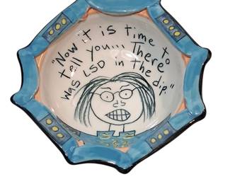 Tom Edwards Pottery LSD Chip Dip Bowl 