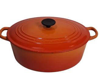 Le Creuset 31 Oval Dutch Oven Enameled Cast Iron Le Creuset 25 Oval Dutch Oven Enameled Cast Iron Le Creuset 30 Round Braiser Enameled Cast Iron  Le Creuset 27 Deep Skillet Braiser Enameled Cast Iron  Le Creuset 23 Deep Skillet Braiser Enameled Cast Iron  Le Creuset 24 Au Gratin Baking Dish Cast Iron x 2 Le Creuset 36 28 Enameled Cast Iron Baking Dishes Le Creuset 18 Enameled Cast Iron Lid Only Le Creuset White Ceramic Loaf Baking Pans